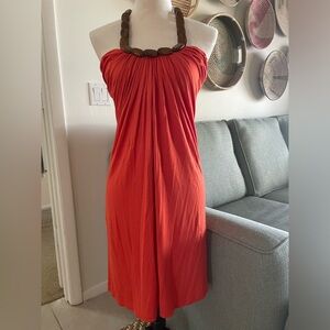 Women’s Dress With Beaded Neckline